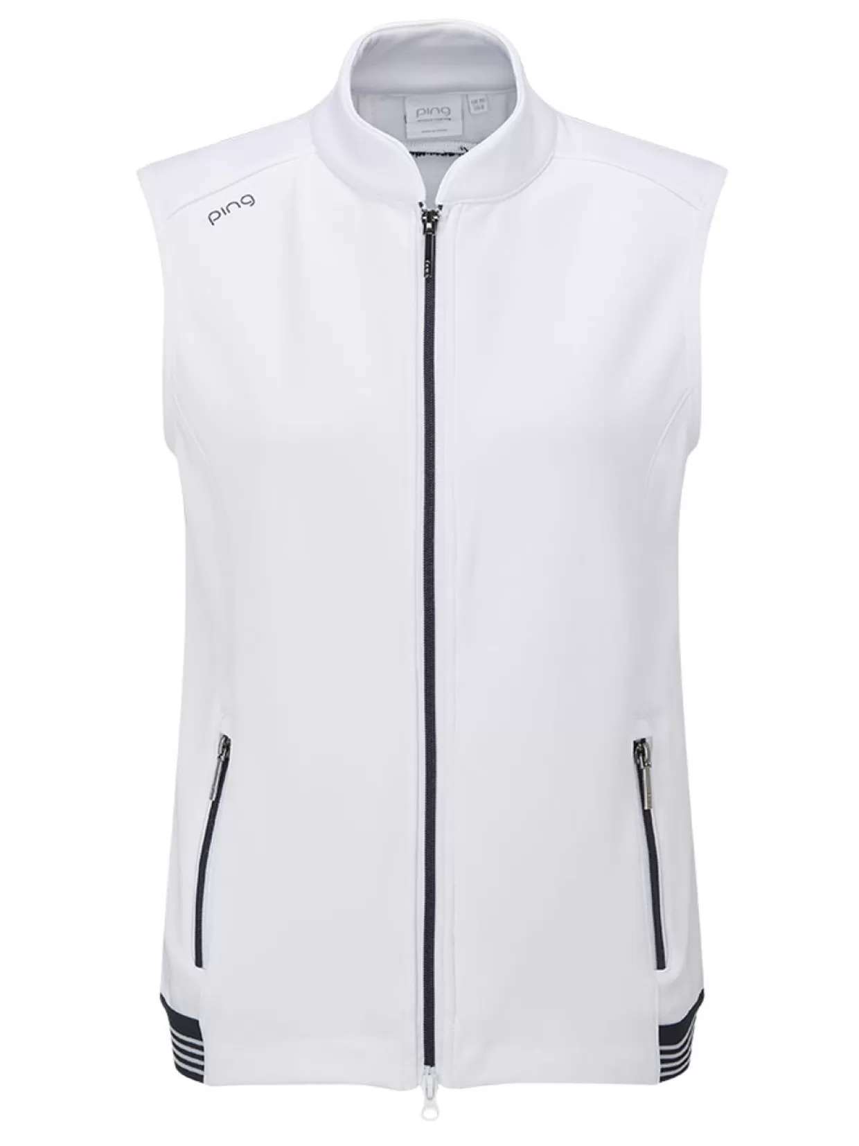 Women PING Vests< Women'S Dot Vest - White/Navy