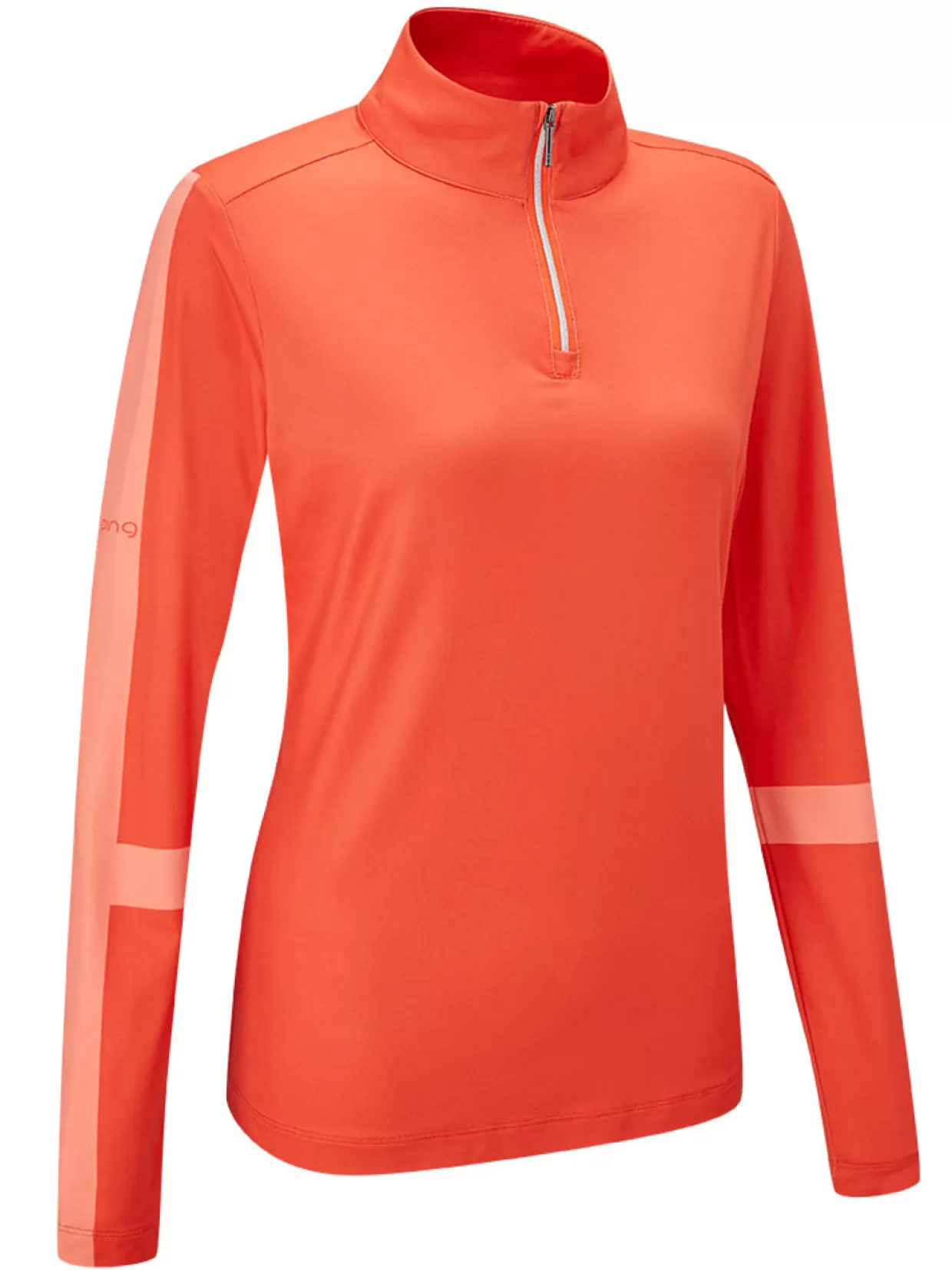 Women PING Shirts< Women'S Tamara Long Sleeve Polo - Flame/Melon