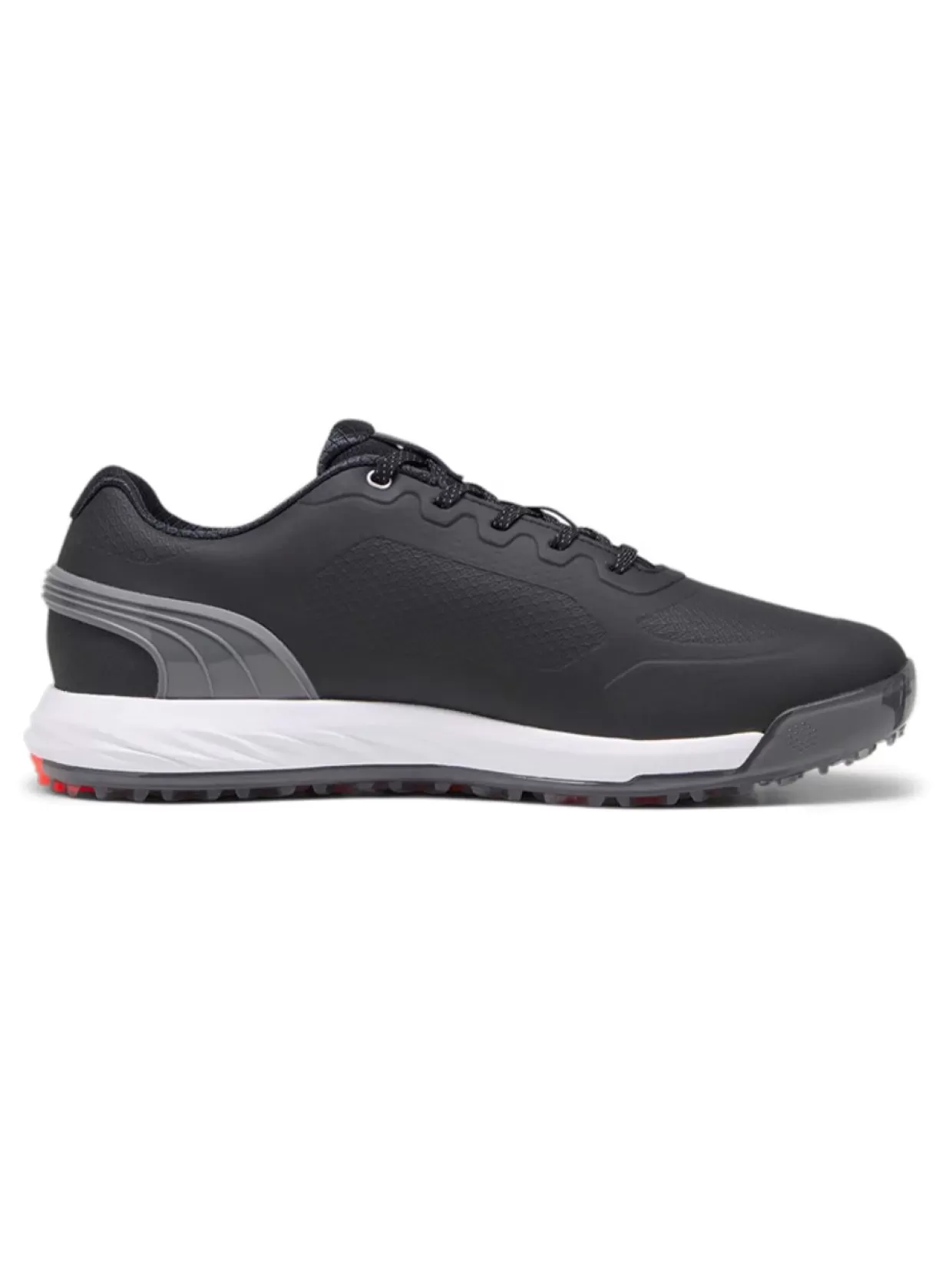 Men Puma Mens Golf Shoes< Alphacat Nitro Golf Shoes - Black/Quiet Shade/Red Blast