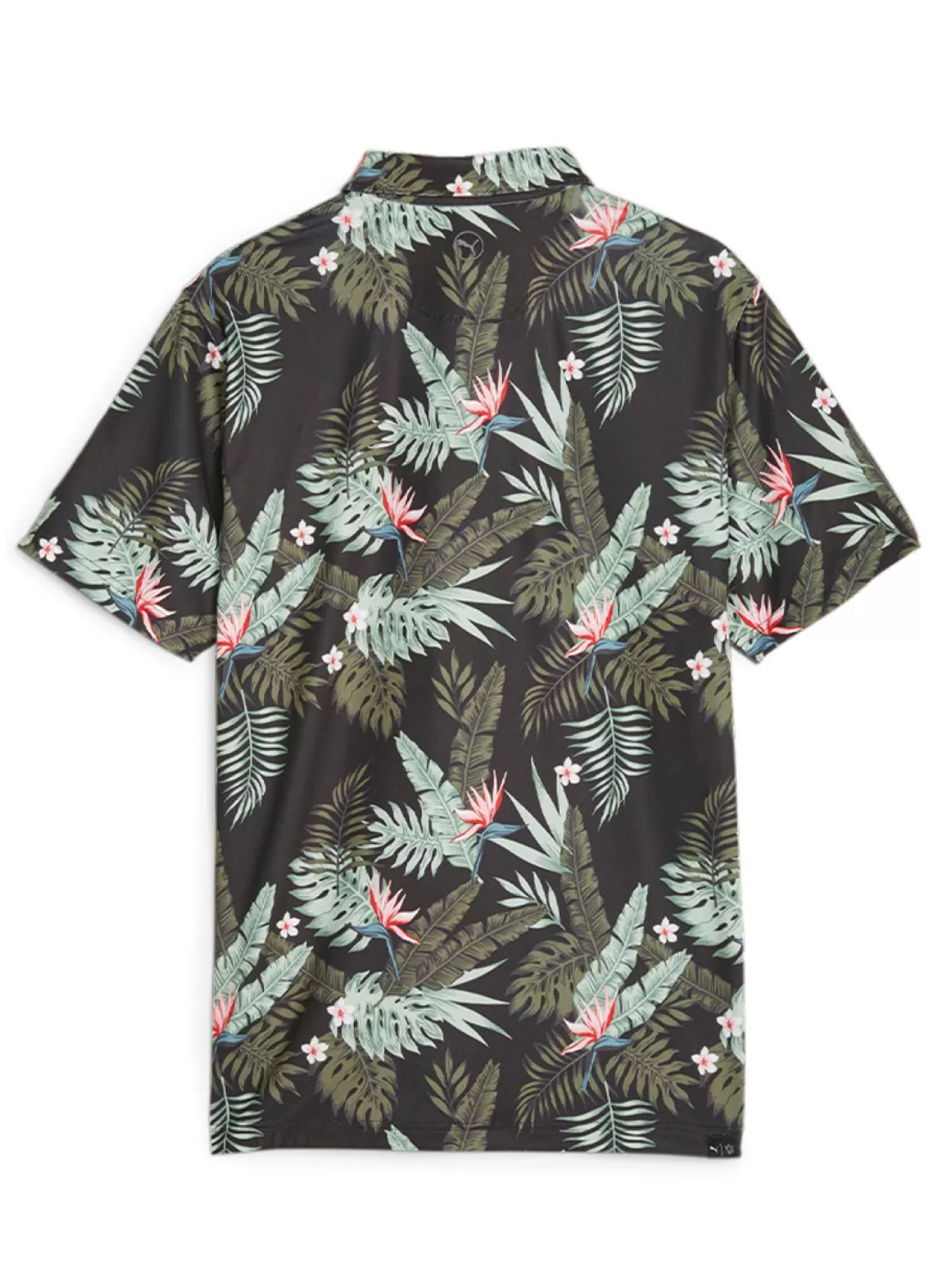 Men Puma Shirts< Cloudspun Aloha Polo - Black/Eucalyptus