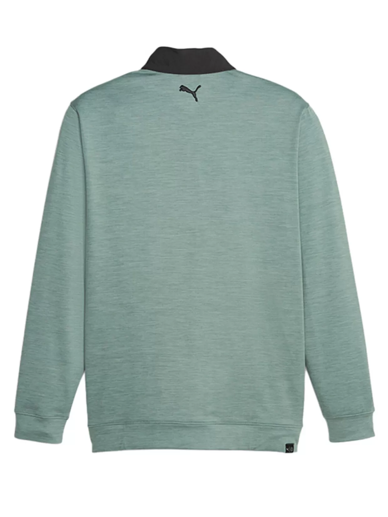 Men Puma Jumpers< Cloudspun Colourblock Golf 1/4 Zip - Black/Eucalyptus Heather