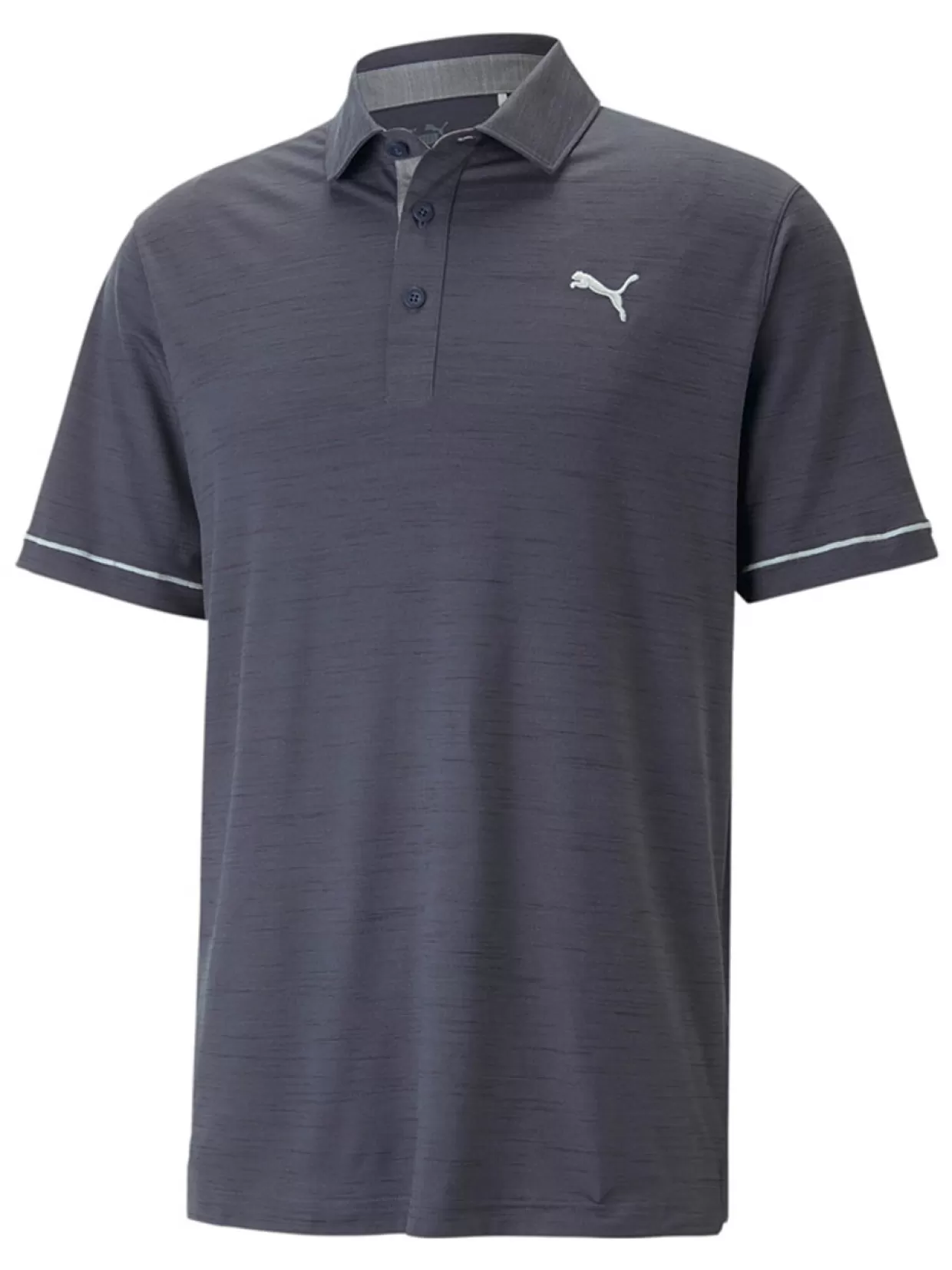 Men Puma Shirts< Cloudspun Haystack Golf Polo - Navy Blazer Heather/High Rise