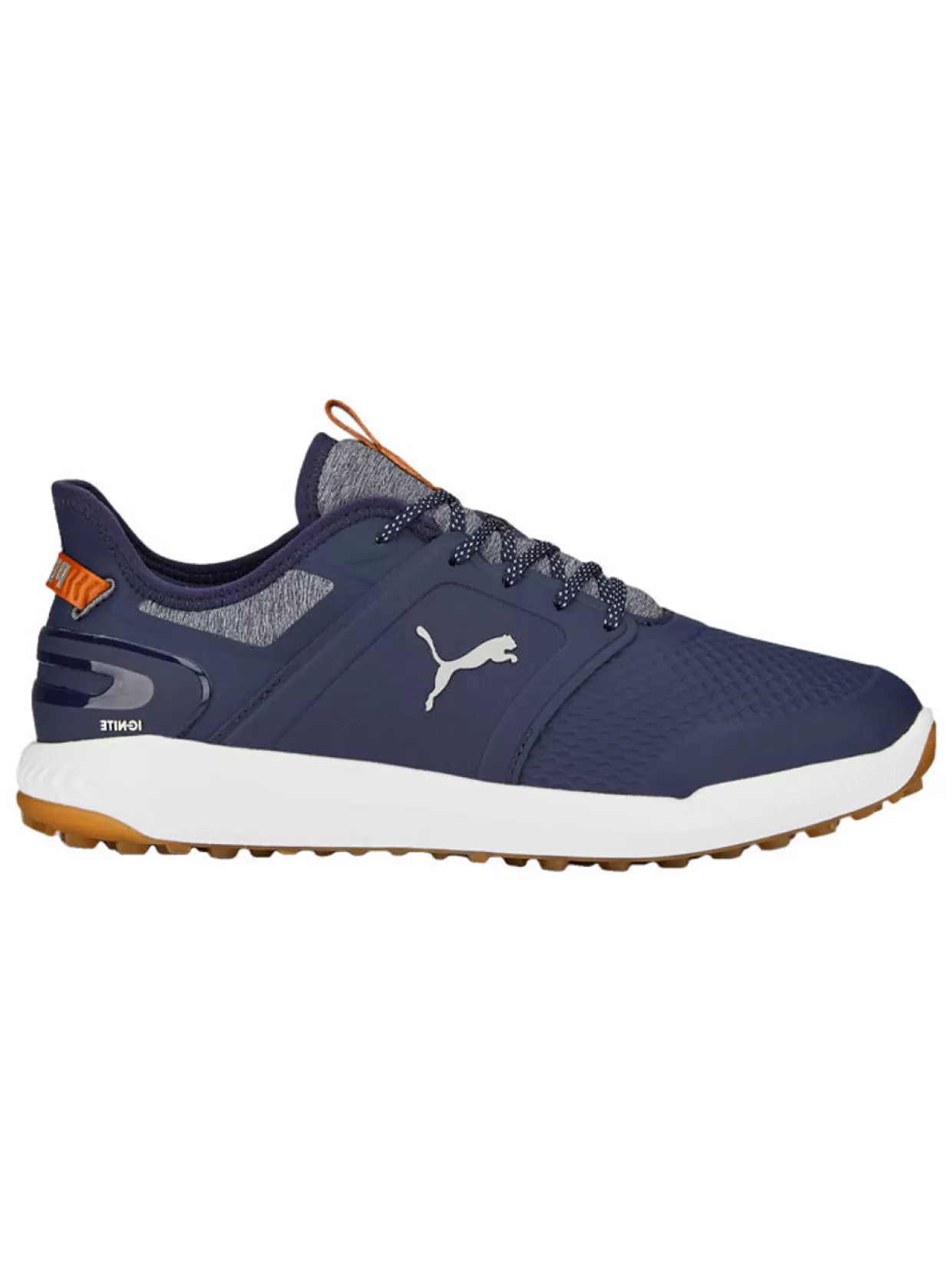 Men Puma Mens Golf Shoes< Ignite Elevate Wide Golf Shoes - Navy/ Silver