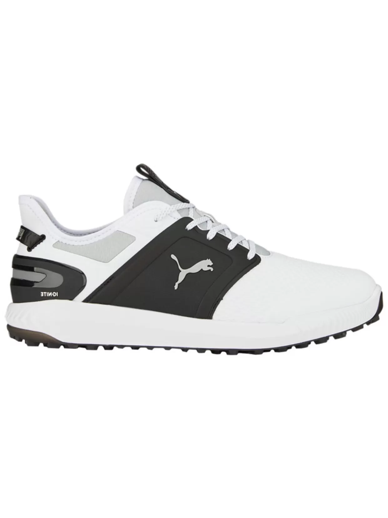 Men Puma Mens Golf Shoes< Ignite Elevate Wide Golf Shoes - White/ Black