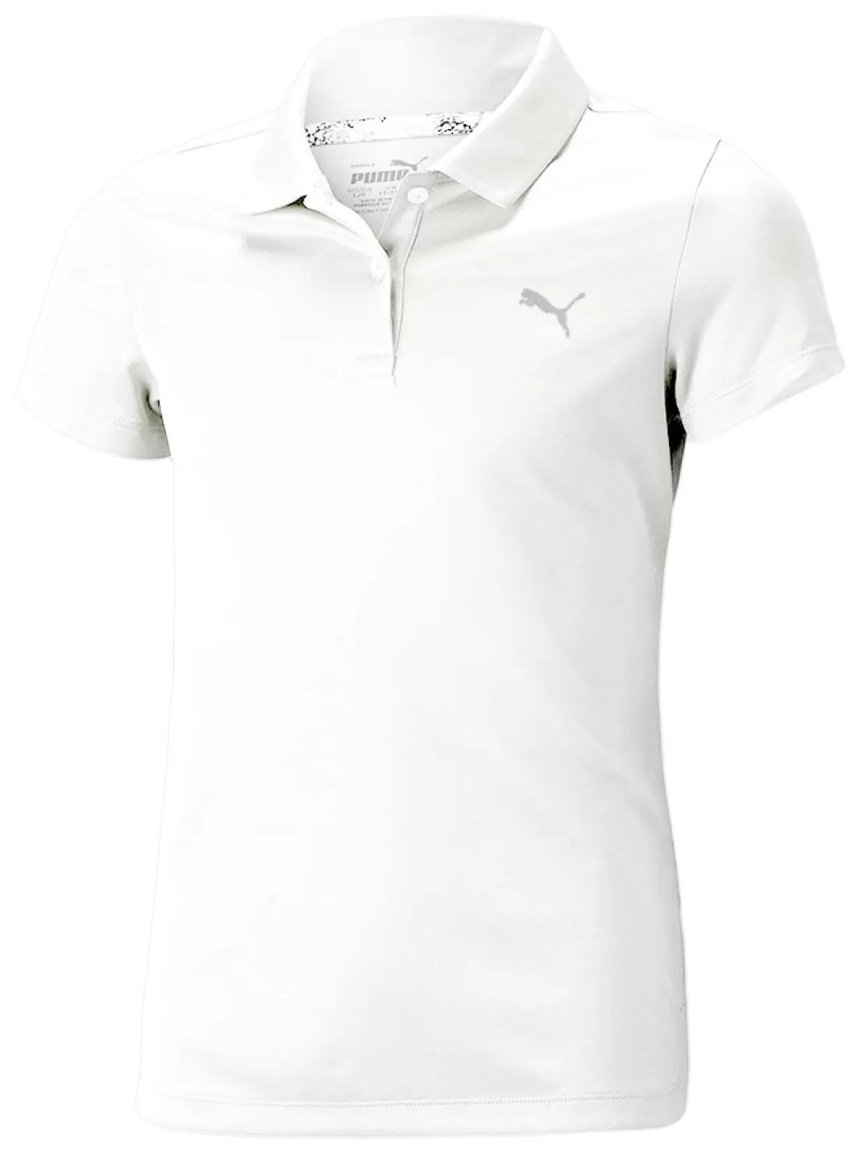 Kids Puma Shirts< Jr Girls Essential Golf Polo - Bright White