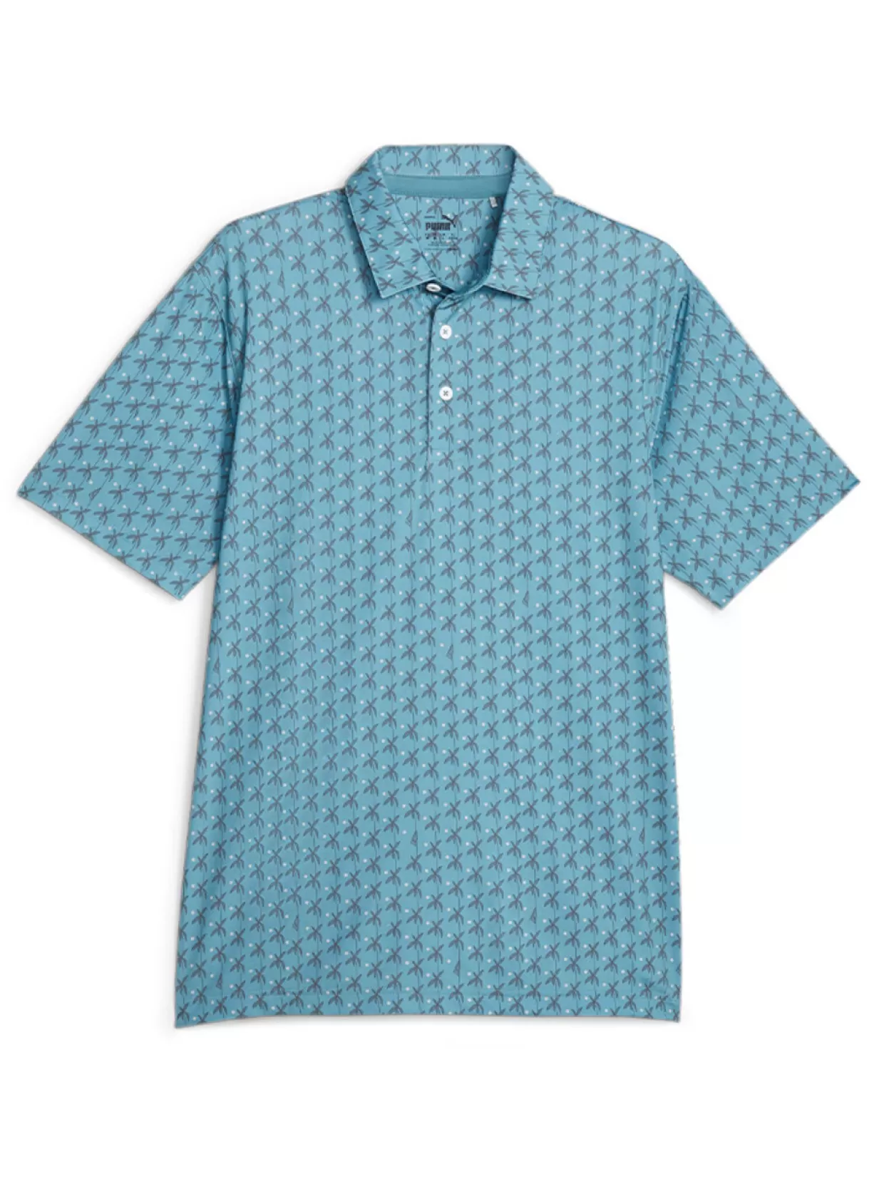 Men Puma Shirts< Mattr Palms Polo - Bold Blue/Slate Sky