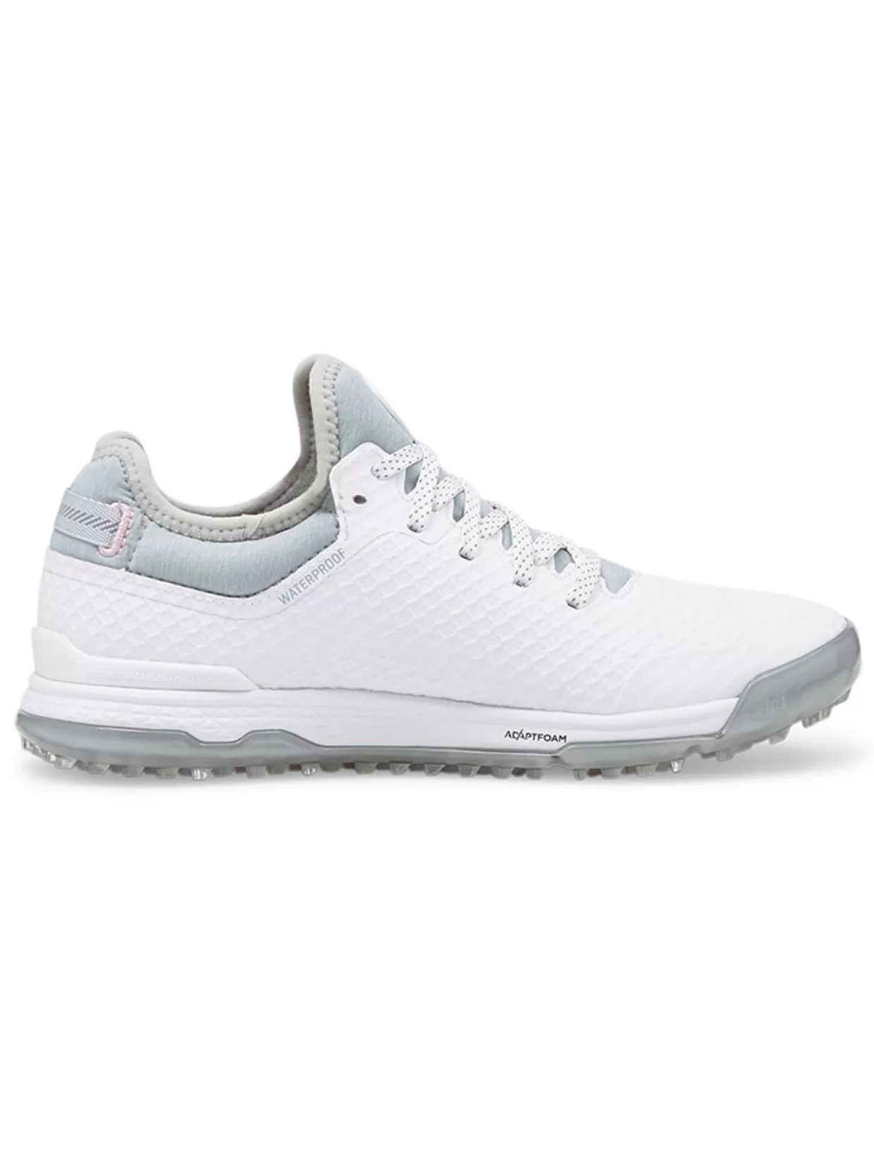 Women Puma Womens Golf Shoes< Women'S Proadapt Alphacat Golf Shoes - White/ Silver/Pink Lady