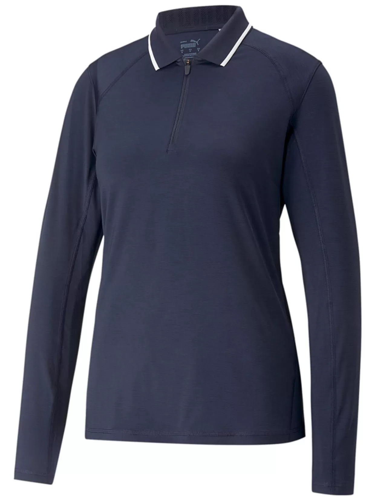 Women Puma Shirts< Women'S Youv Ls Golf Polo - Navy Blazer Heather