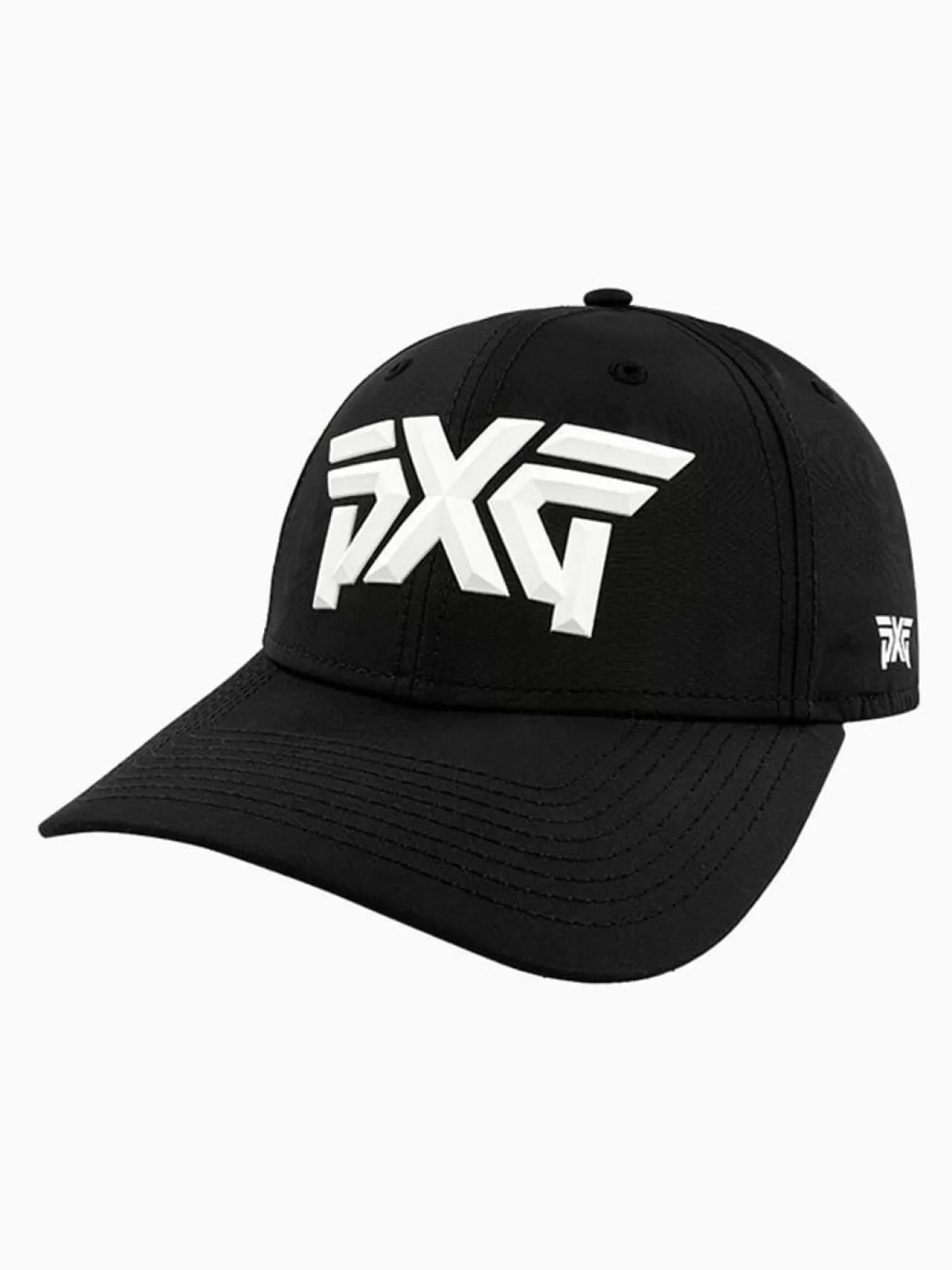 PXG Caps< 9Forty Faceted Logo Adjustable Strapback Cap - Black