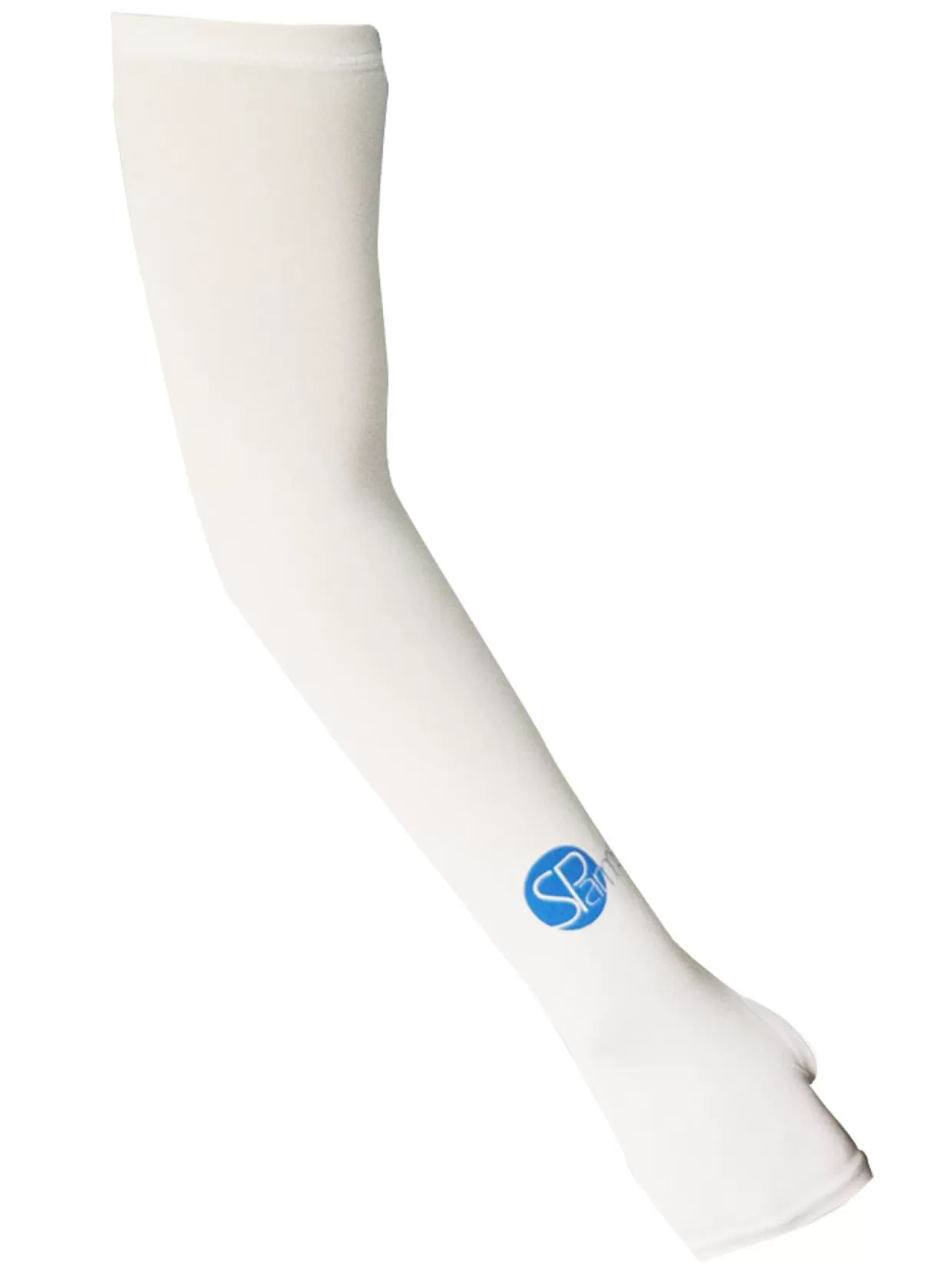 SParms Sleeves< Sun Protection Arm Sleeves With Thumbhole - White