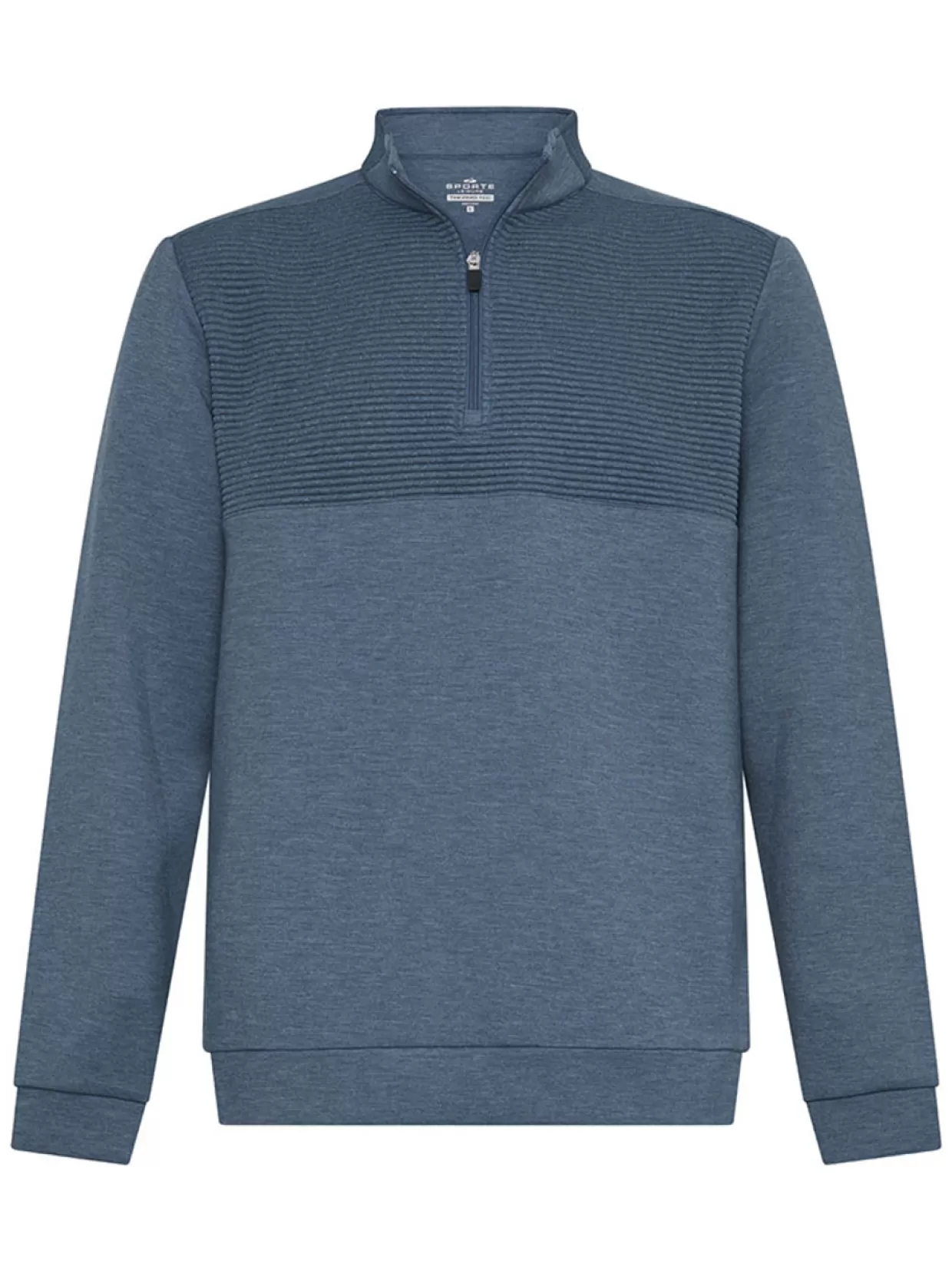 Men Sporte Leisure Jumpers< Thermotec Midtown Mens Pullover - Denim Marle