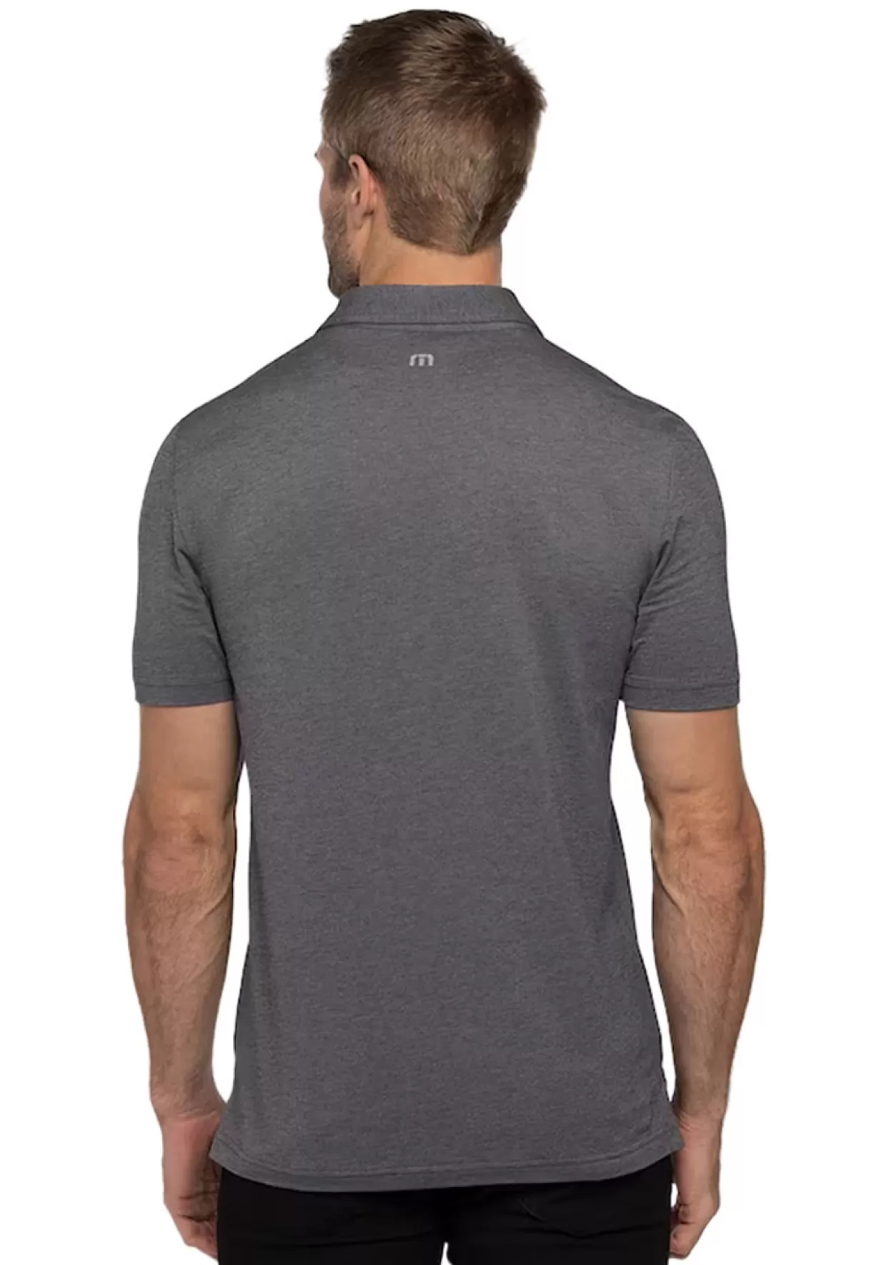 Men Travis Mathew Shirts< Endless Horizon Polo - Heather Dark Grey