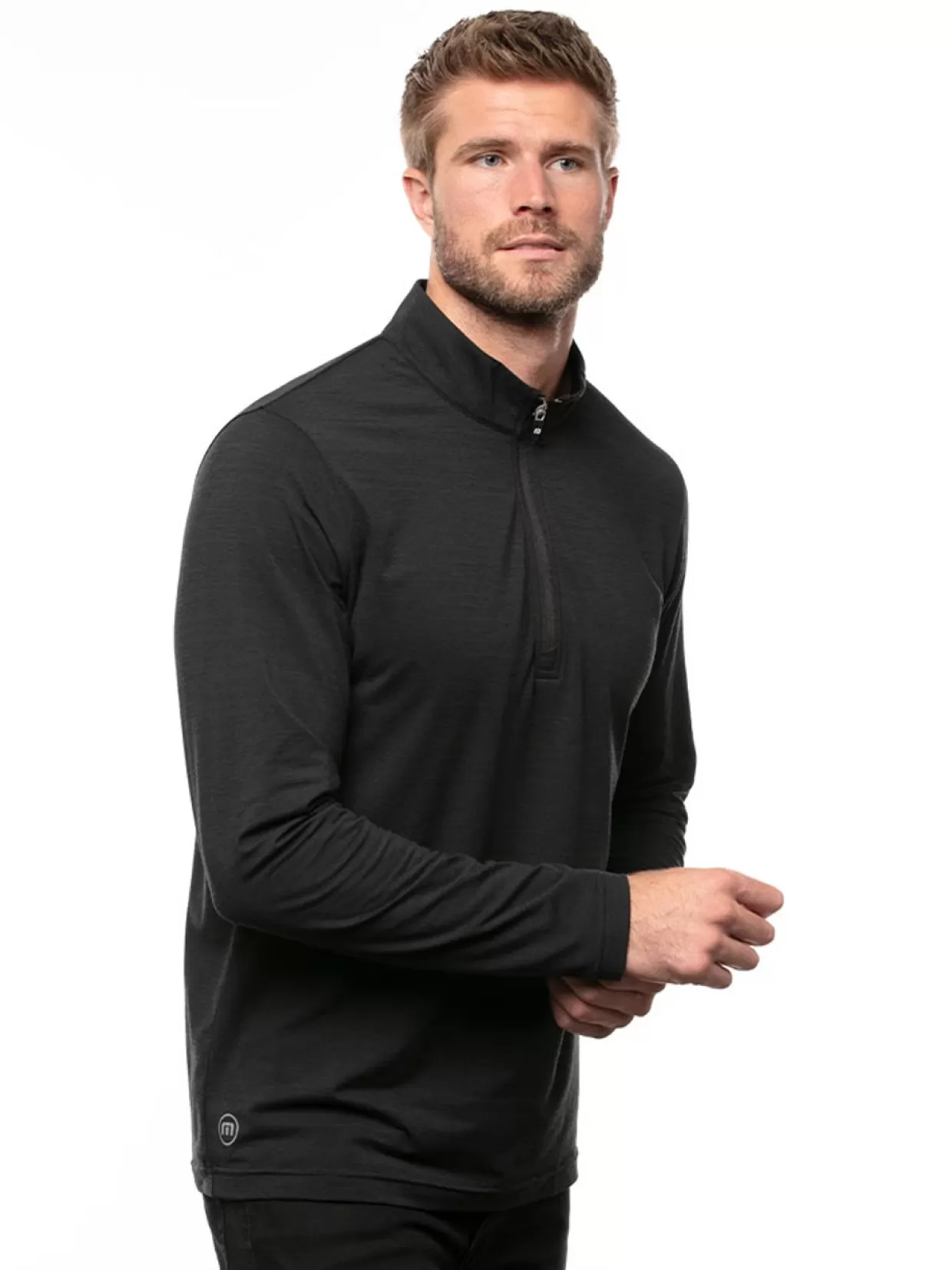 Men Travis Mathew Jumpers< Havasu 2.0 1/4-Zip - Black