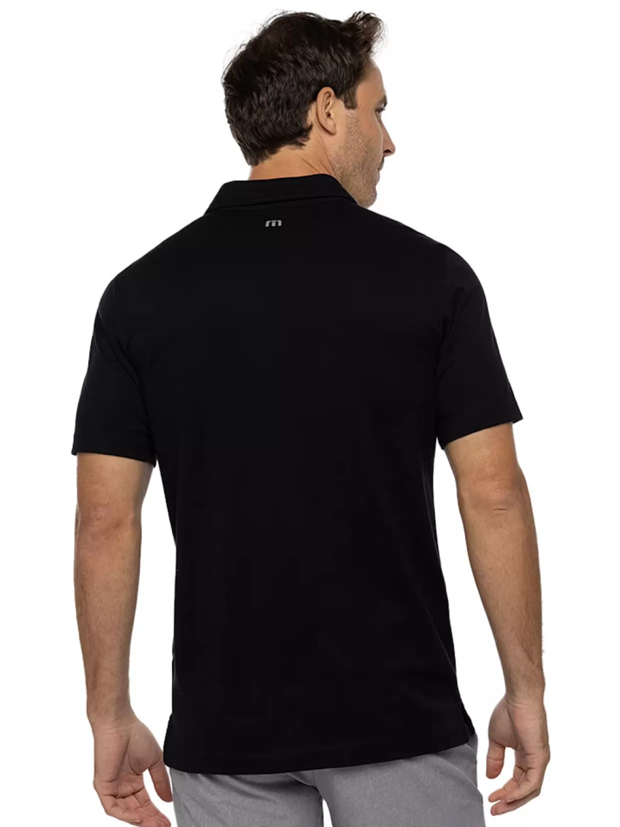 Men Travis Mathew Shirts< High Surf Polo - Black