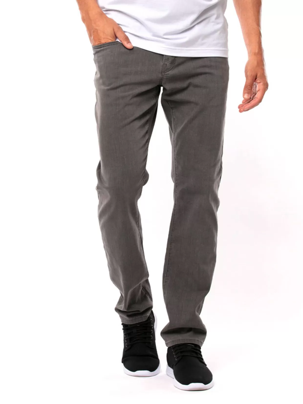 Men Travis Mathew Pants< Legacy Denim Pant - Grey