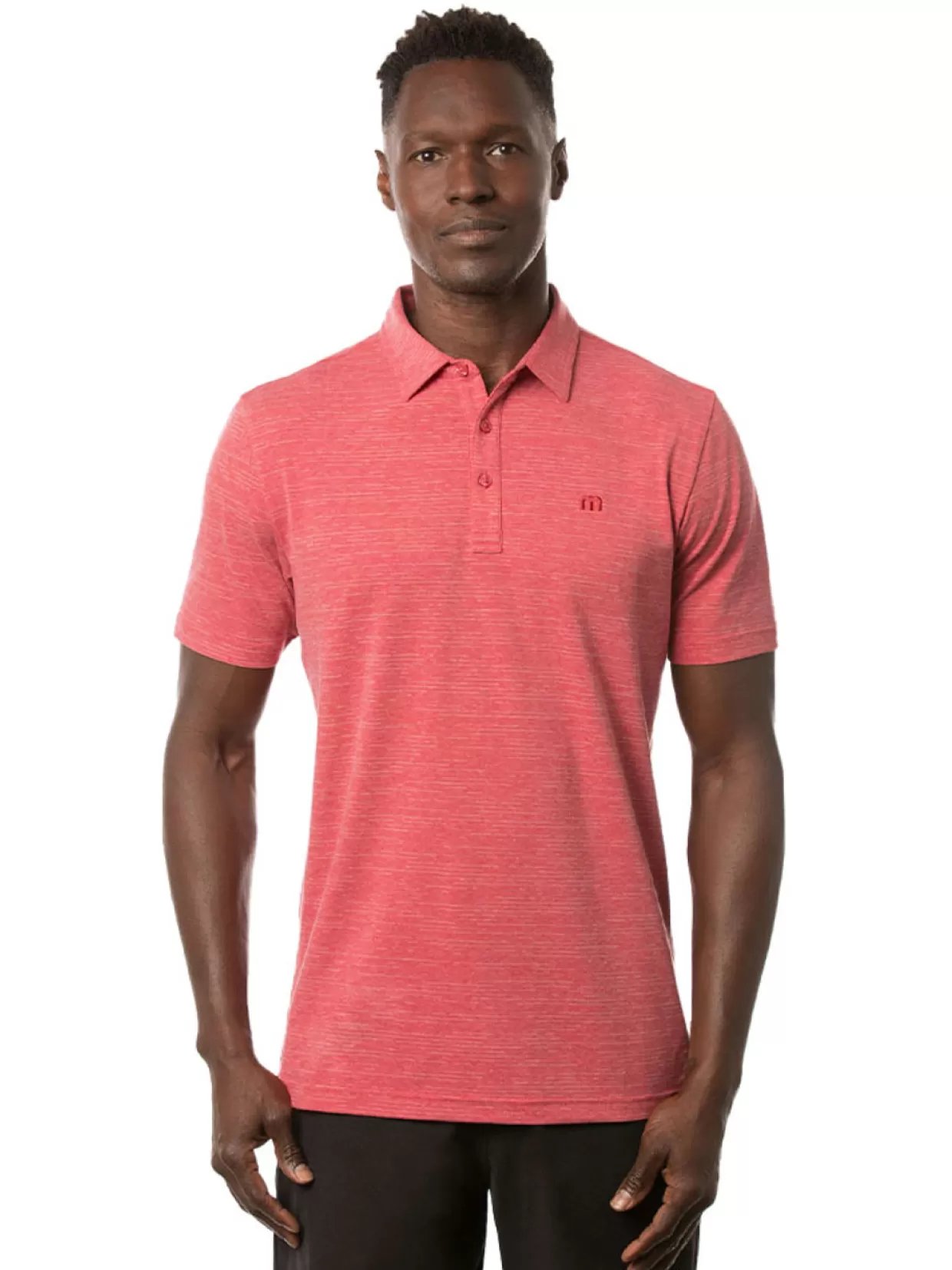 Men Travis Mathew Shirts< The Heater Polo - Heather Scooter