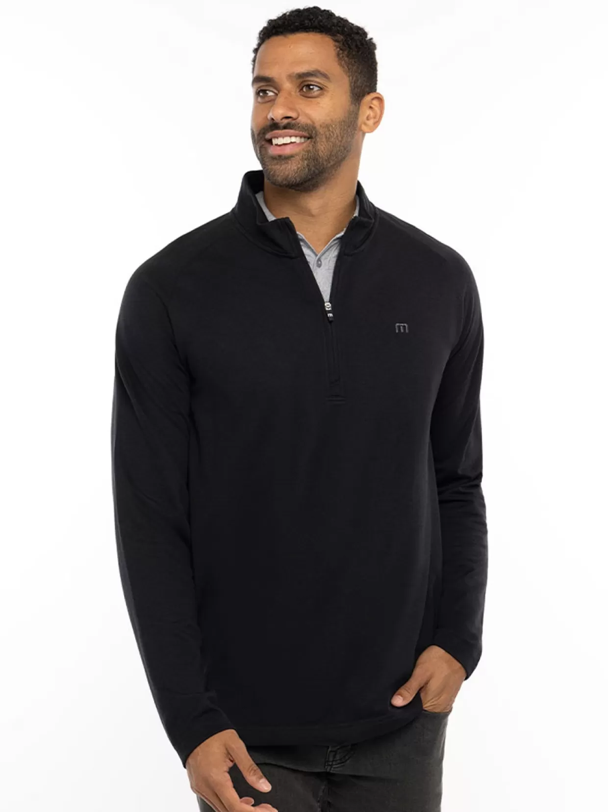 Men Travis Mathew Jumpers< Upgraded 1/4-Zip - Black