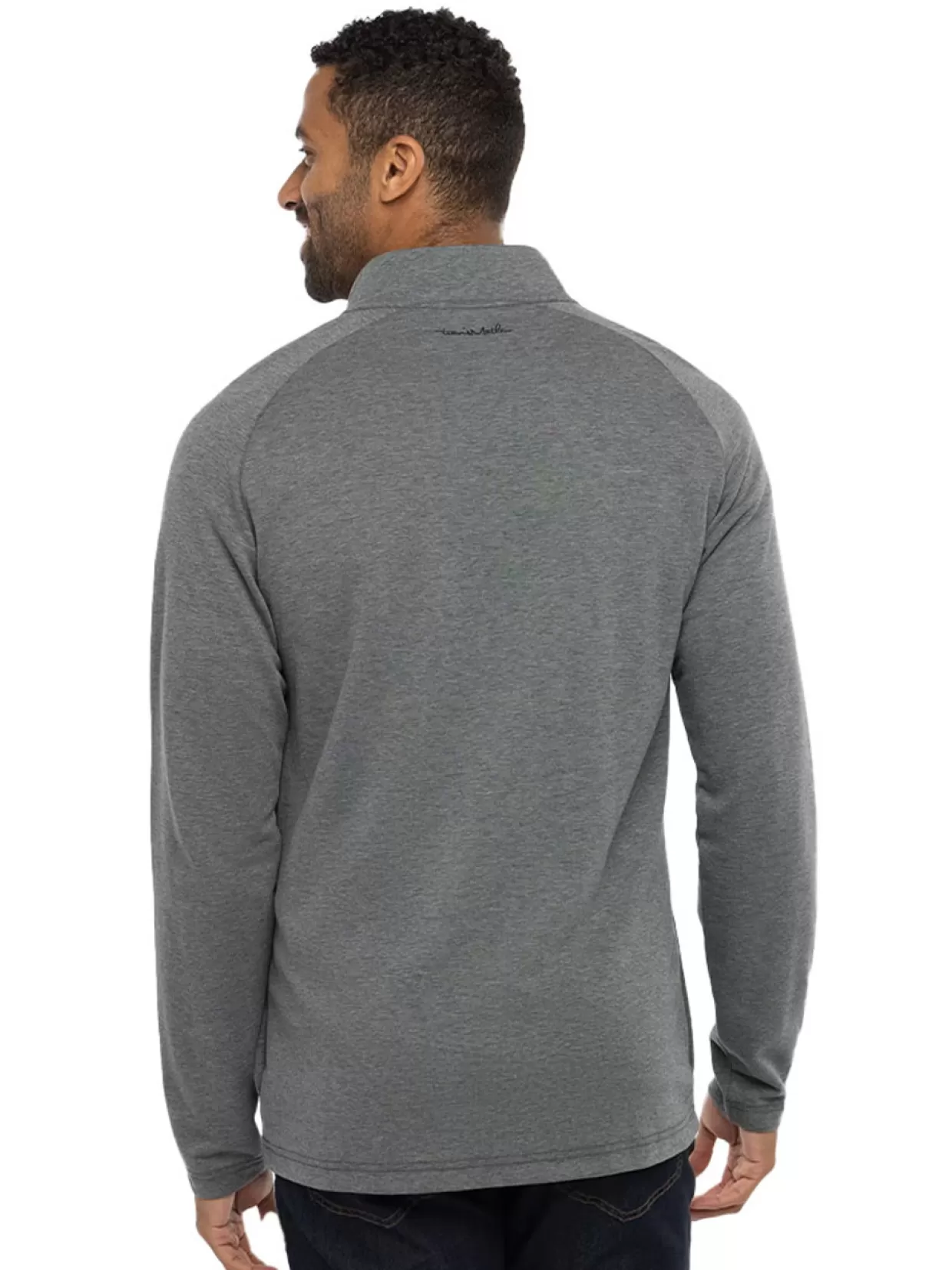 Men Travis Mathew Jumpers< Upgraded 1/4-Zip - Dark Grey