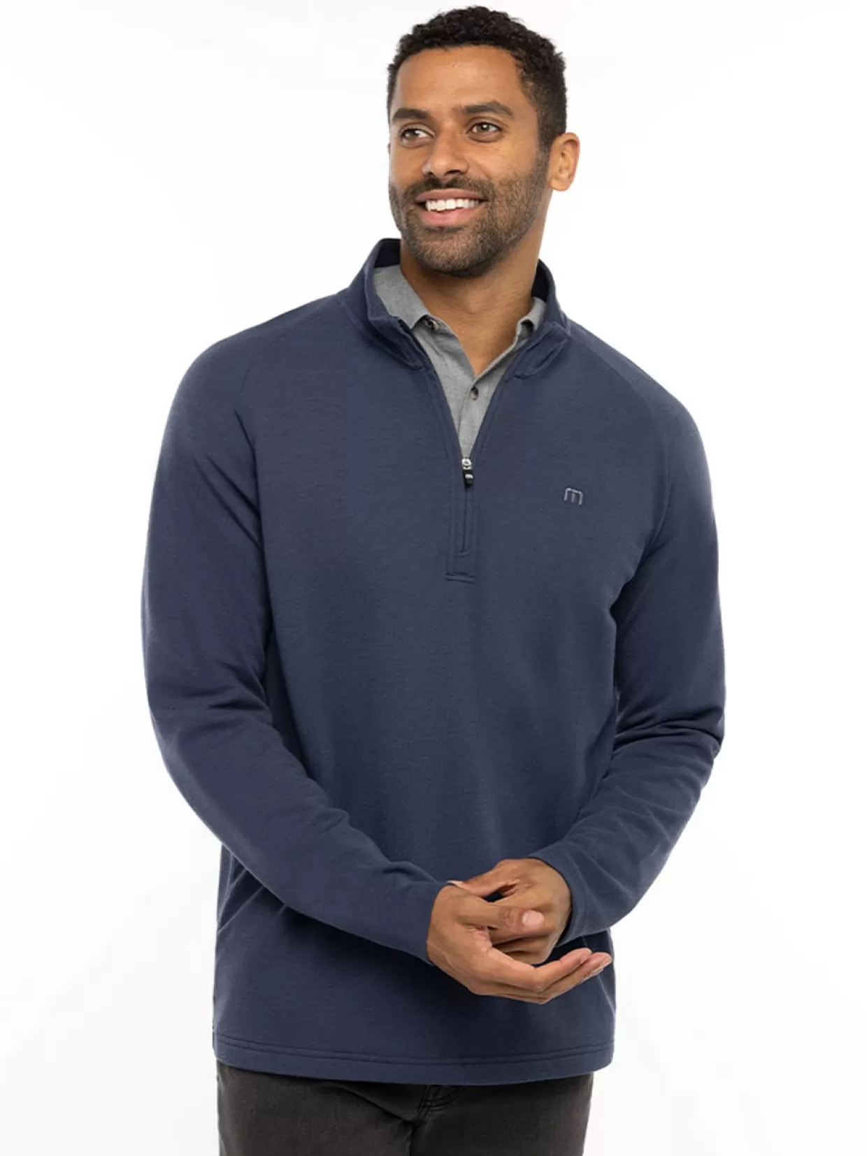 Men Travis Mathew Jumpers< Upgraded 1/4-Zip - Navy