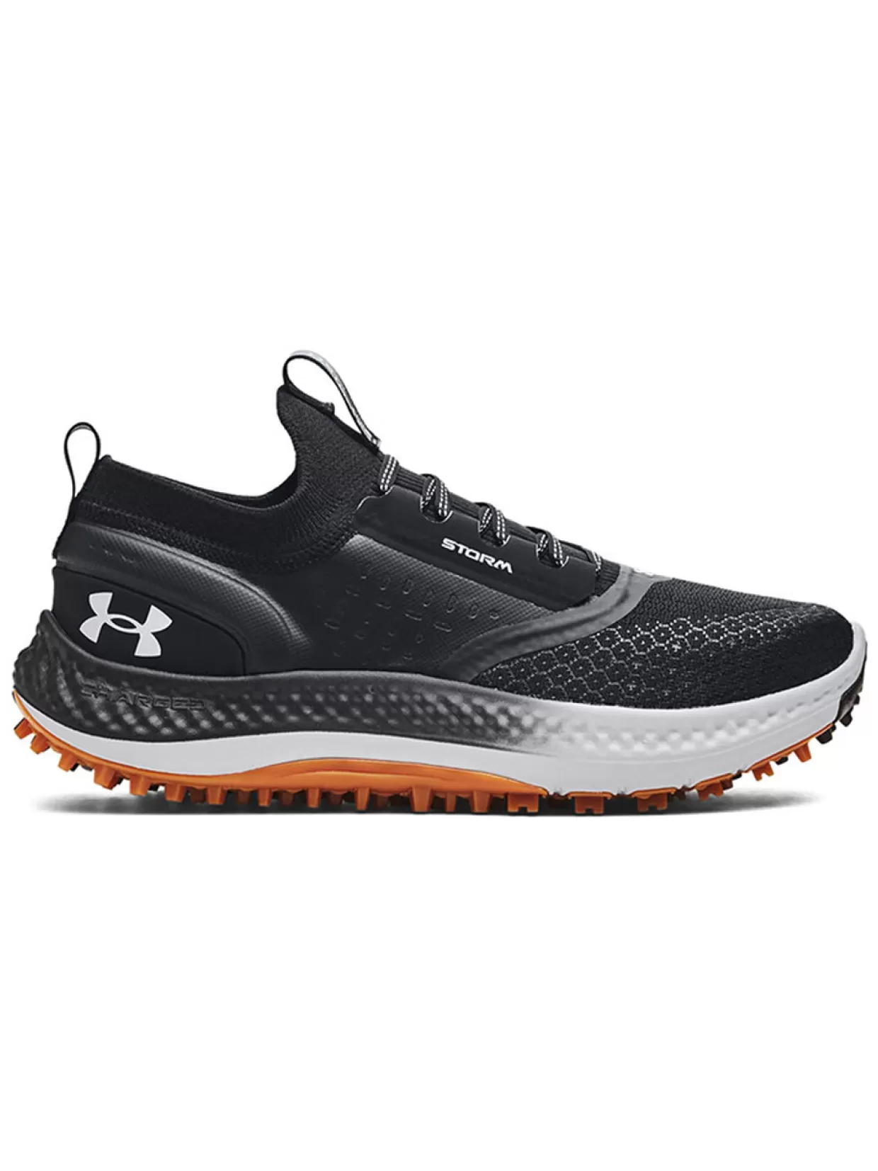 Men Under Armour Mens Golf Shoes< Charged Phantom Spikeless Golf Shoes - Black/Steel