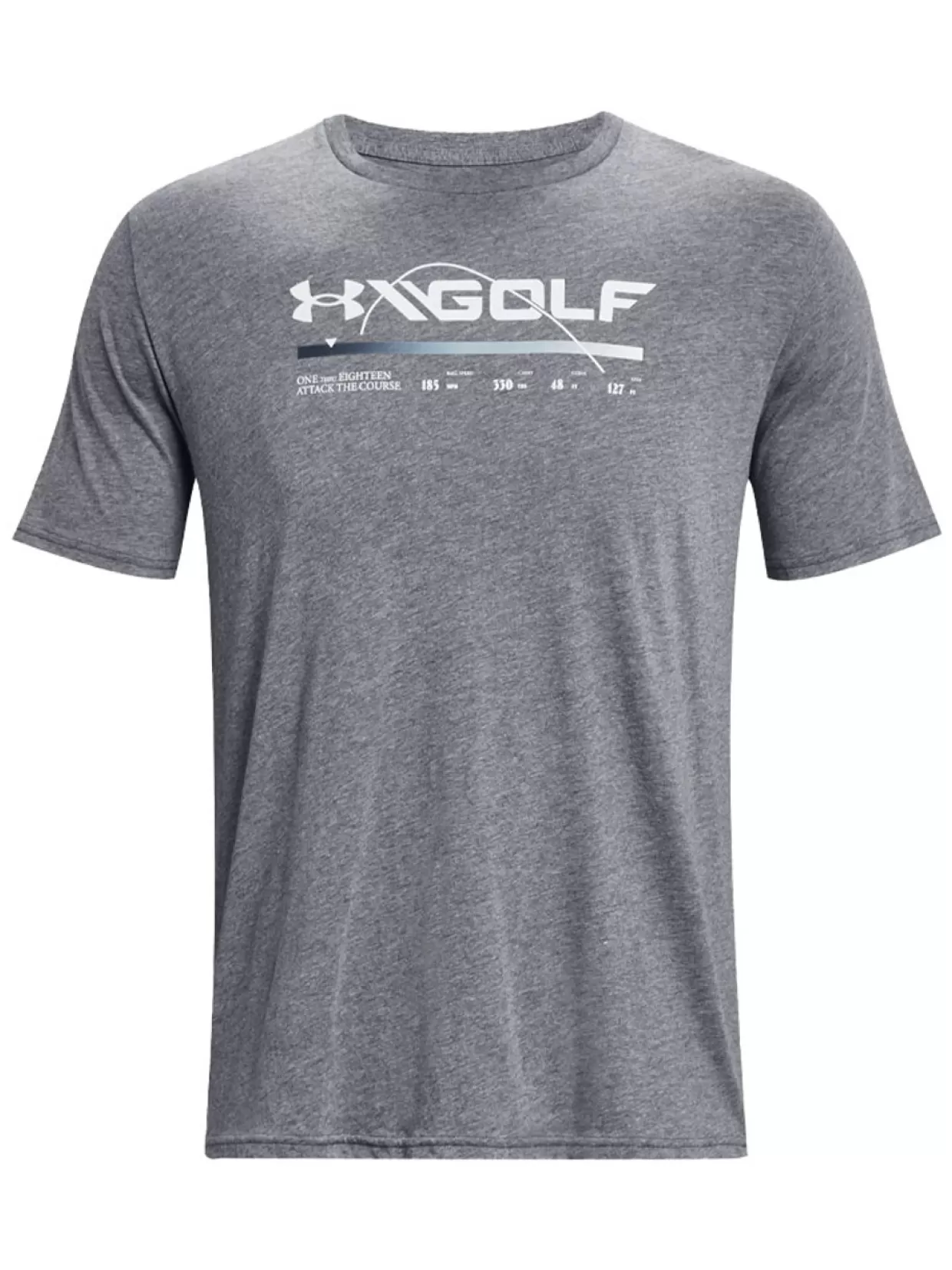 Men Under Armour Shirts< Golf Swing Bar Ss Tee - Downpour Grey/Gravel