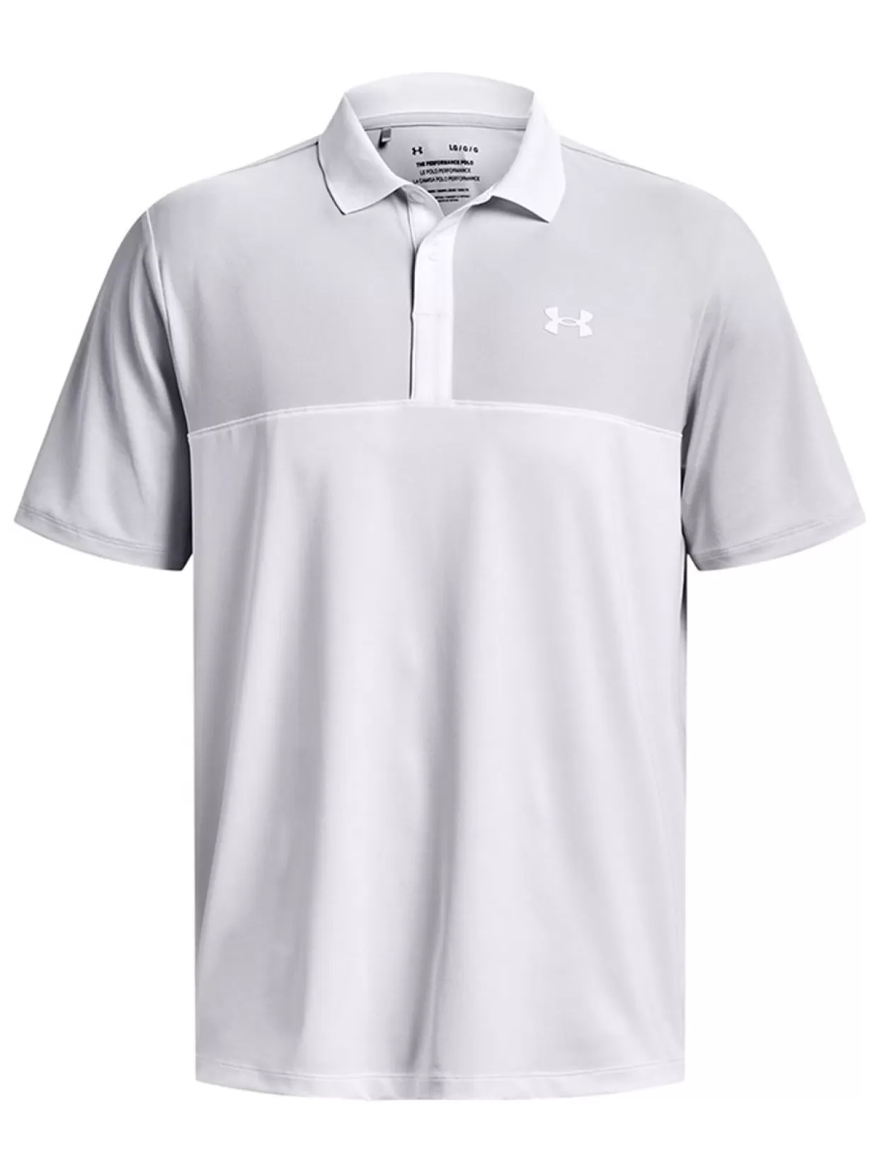 Men Under Armour Shirts< Performance 3.0 Colourblock Polo - White/Halo Grey