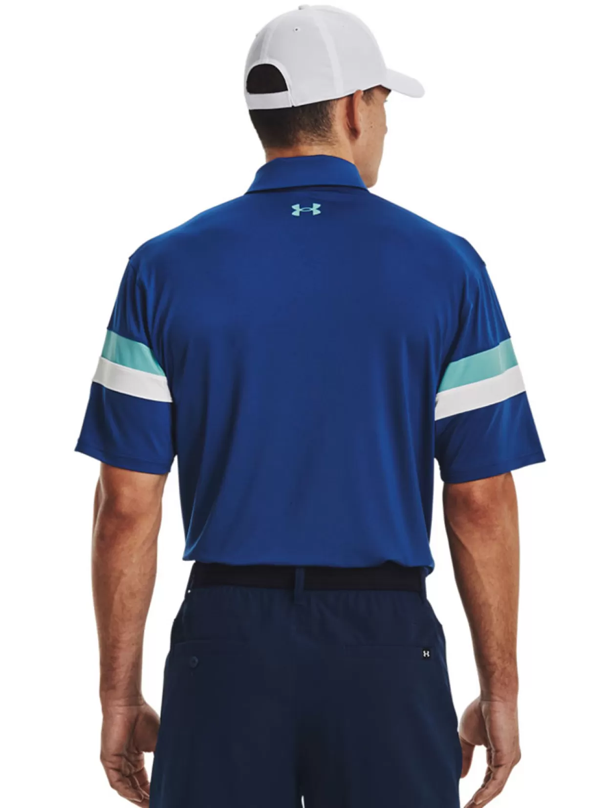 Men Under Armour Shirts< T2G Blocked Polo - Blue Mirage/White/Blue